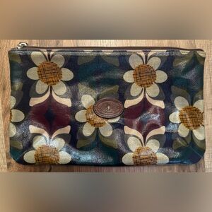 Fossil Floral Patterned Clutch Bag